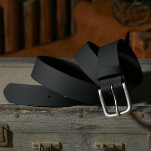 Nuevos cinturones de jeans informales de cuero genuino para hombres al por mayor, cinturón de cuero hecho a mano para hombres hecho por Isha Industry - Product Image 4