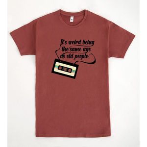 T-shirt per Anziani con Scritta 'Same Age As Old People' - Prodotto Promozionale - Product Image 1