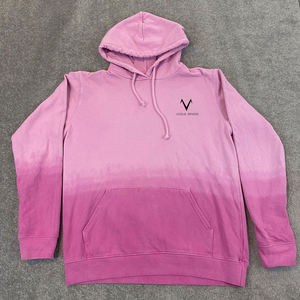 Logotipo personalizado desgastado bordado Patchwork Sun Faded Hoodie algodón pesado ácido lavado sudaderas con capucha - Product Image 1