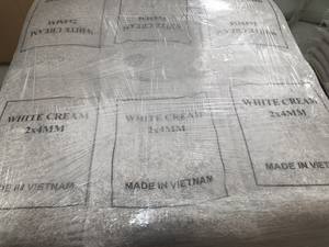 Pavé blanc laiteux naturel et pierres de galet pour revêtement de sol extérieur et intérieur Carreaux d'aquarium Pavés - Product Image 4