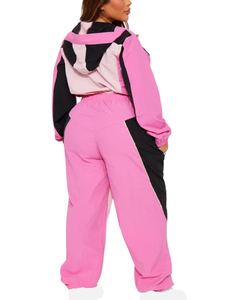 Conjunto Deportivo de Dos Piezas Extra Grande de Alta Calidad, Chaqueta Cortavientos de Nailon, Conjunto Deportivo Personalizado de Alta Calidad - Product Image 6