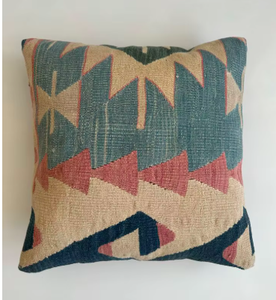 Handmade Modern Wool Kilim Rug Inspired <b>Square</b> Cushion Cover Reversible Eco-Friendly Washable Comfortable Home Decorative <b>Pillow</b> - Product Image 3
