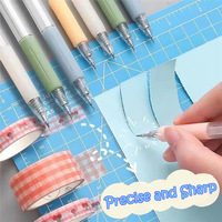 Outils de coupe artisanaux couteau coupe-papier recharges de stylo couteau rétractable créatif outils de sculpture de précision pour bricolage