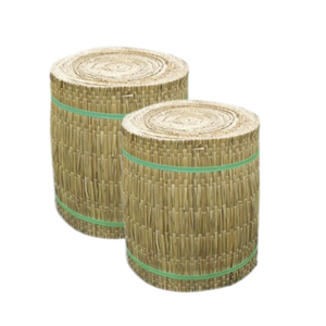 Tapis en jonc tissé à la main pour la décoration de pots de plantes et l'enroulement des arbres, largement utilisé, ton naturel - Product Image 1