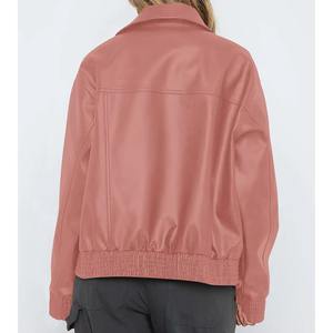 2025 nouveauté femmes veste en cuir Design Unique vêtements d'extérieur d'hiver coton remplissage imprimé fermeture éclair respirant - Product Image 5