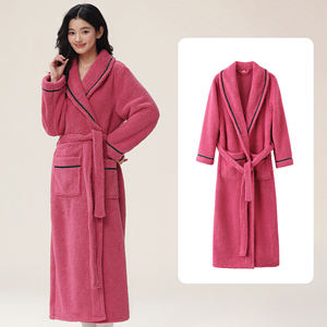 Peignoir en coton unisexe de luxe pour hommes et femmes | Peignoir éponge absorbant doux - Product Image 5