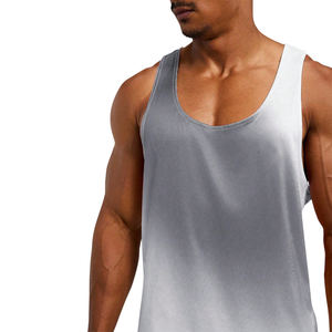 Débardeurs en coton pour hommes Débardeur sans manches à logo personnalisé pour la musculation et le fitness Débardeurs imprimés à séchage rapide - Product Image 6
