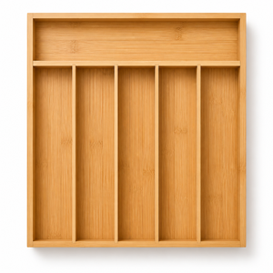 Bamboo Cutlery <b>Drawer</b> <b>Organizer</b> Tray Divided Sections <b>Kitchen</b> Utensil Storage Wholesale - Product Image 1