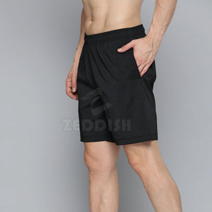 Pantalones cortos deportivos de gimnasio hechos en Pakistán, patrón sólido, elástico, cintura media, Jogger, ropa deportiva, característica transpirable, precio bajo, venta en línea - Product Image 2