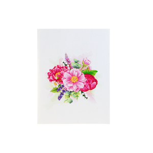 Cartes de vœux 3D en forme de pivoine rose, fabrication directe, approvisionnement en vrac - Product Image 6