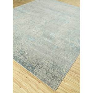 Uvenuti Abstract Pattern Wool & Bamboo Silk Rug Grey & <b>Black</b> Hand Knotted for Home Use-(1502) - Product Image 2