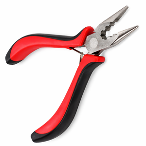 Micro Ring Hair <b>Extension</b> Pliers 3 Hole Removal Tool Serrated Jaws for Nano Rings <b>Beads</b> Professional Salon Use - Product Image 1