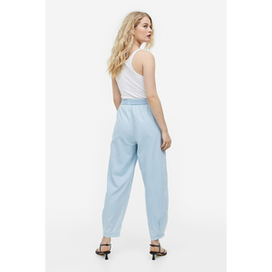 Femmes été Sports Gym Fitness Jogging survêtement pantalon Logo personnalisé sarouel dentelle décoration ample ajustement plat avant Style - Product Image 5