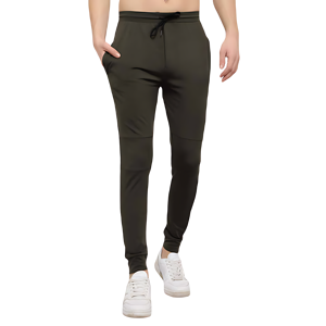 กางเกงขายาวผู้ชายทรงสลิมฟิต สไตล์ลำลองธุรกิจ ผ้าคอตตอนผสม รับสกรีนโลโก้ ขายส่ง มีซิปและกระเป๋าข้าง น้ำหนักเบา ผ้าแคนวาส - Product Image 1