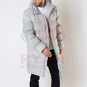 Quick Dry High Quality Long Puffer Jackets For Men Adults And Kids Customized <b>Colour</b> Design And Printing Plus Size - Product Image 2
