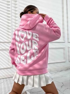 Sweats à capuche imprimés bouffants pour femmes Sweats à capuche pour dames avec personnalisation - Product Image 4