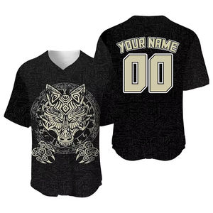 Camiseta de béisbol y sóftbol en blanco y negro cosida personalizada de alta calidad, la mejor ropa deportiva de equipo para una comodidad mejorada por sublimación - Product Image 5