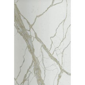 Fontaine en or Unionstone avec composition en cristal de quartz, design moderne pour application murale - Product Image 1