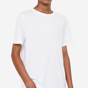 100% algodón transpirable para niños, camiseta de Color en blanco para niños, Camiseta lisa con logotipo personalizado para niños, camiseta estampada para niños - Product Image 3