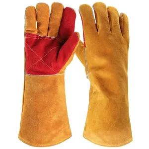 Производитель кожаных перчаток из Пакистана, черные сварочные перчатки на заказ, оптовая продажа, перчатки для сварки кожи для барбекю