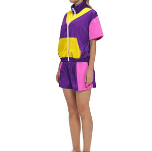 Conjunto Corto Cortavientos de Invierno con Cremallera Completa y Manga Corta con Diseño Personalizado de Impresión Digital - Product Image 1