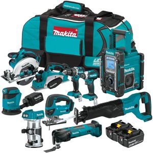 Kit combiné Makita 18V LXT sans fil au lithium-ion, 15 pièces, 3,0 Ah, outils électriques de haute qualité, NEUF en stock pour la vente - Product Image 2