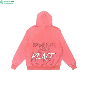 Sweat à capuche OEM 2026 imprimé DTG, 100 % coton molletonné French Terry, haute qualité, personnalisé, 500 g/m², épais, écologique - Product Image 5