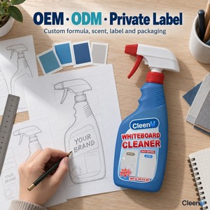 Spray detergente per lavagna bianca 500ml, detergente liquido per lavagna cancellabile a secco, ad asciugatura rapida per ufficio, aula, lavagne in vetro, OEM - Product Image 6