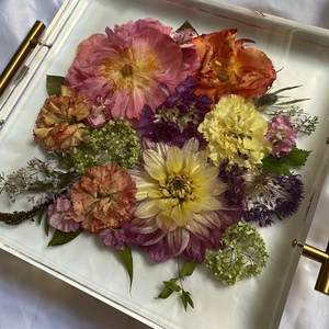 Juego de posavasos de bandeja de servicio de 3 niveles de resina decorativa Art Deco de diseñador hecho a mano de alta calidad personalizado para Diwali Home - Product Image 1