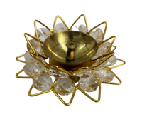 Lampe à huile artisanale en laiton, moderne, petite, ronde, Kamal Deep Akhand Jyoti, pour la maison, le temple, la Puja, les mariages, la décoration de Noël, les cadeaux