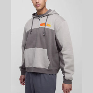 Wholesale Winter Casual Wear Custom <b>Oversized</b> 100% Cotton Zipper <b>Hoodies</b> <b>for</b> <b>Men's</b> Plus Size Hip Hop <b>Men</b> <b>Hoodies</b> - Product Image 6