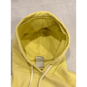 Sudadera con Capucha Stussy Estilo Años 90, Color Amarillo Pastel, Talla XL, 100% Algodón, Felpa Francesa, Diseño con Cremallera, Impresión en Serigrafía y Silicona, Estilo Hip-Hop - Product Image 3
