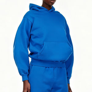 Solid Color Casual Winter Pullover <b>Hoodie</b> <b>Fleece</b> Heavyweight Oversized 3D Puff Personalized Printing Clothing Manufacturers - Product Image 2