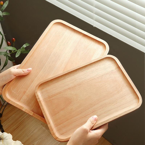 Bandeja de Comida para Cocina con Asas, Exquisita Bandeja de Madera Perfecta para Desayunos y Aperitivos - Product Image 3