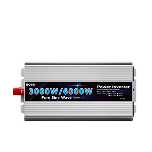 Convertisseur de puissance à onde sinusoïdale pure HOULI 6000W 12V 24V DC vers 110V 120V AC pour camping-car, camion, système solaire hors réseau - Product Image 3