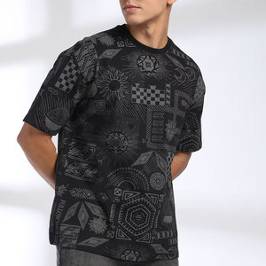 เสื้อยืดขนาดใหญ่สำหรับผู้ชายและทุกเพศเสื้อยืดแฟชั่นตัวยาวออกแบบโลโก้ได้ตามต้องการ - Product Image 4