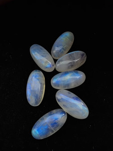 Ópalo Blanco Suelto de la Mejor Calidad, Corte Ovalado, Gema Natural con Color Azul Fuego - Product Image 5