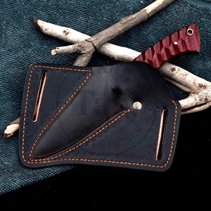 Cuchillo de Camping de Hoja Fija Hecho a Mano con Funda de Cuero, Uso Pesado, Etiqueta Privada OEM, Envío Directo, Afilado - Product Image 6