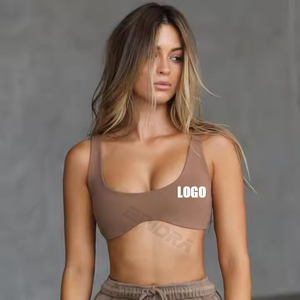 Femme Activewear Débardeur Léger Col Haut Yoga Tops pour Sports Gym & Running Quick Dry Plus Size Options - Product Image 1