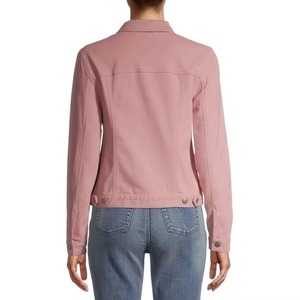 Vestes en jean personnalisées avec broderie partout Veste en jean pour femmes Vestes en jean avec broderie florale Logo personnalisé pour femmes - Product Image 2