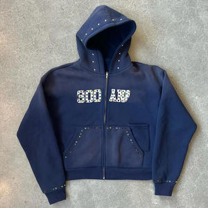 Sweat à capuche pour homme surdimensionné, couleur personnalisée décontractée, logo imprimé en 3D, design de pull, doublure respirante imperméable, 100% uni - Product Image 2