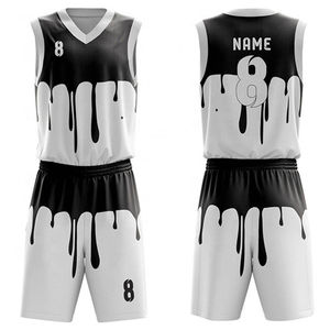 Uniformes de Baloncesto de Nuevo Diseño, Ropa de Baloncesto de Venta Caliente, Uniforme de Baloncesto Sublimado de Secado Rápido para Niños - Product Image 1
