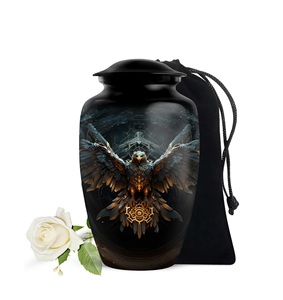 Urnes de crémation d'aigle pour hommes cendres urnes de sépulture pour hommes adultes cendres humaines femmes cendres uniques taille personnalisée - Product Image 1