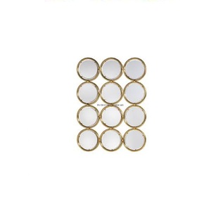 High Standard Quality Metal Silver Polished Frame Attractive Look <b>Wall</b> <b>Mirror</b> Home And Hotel Bathroom Decorative Supplies - Product Image 2