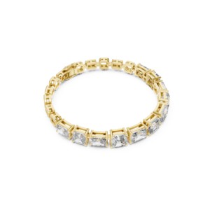 Bracelet tennis en moissanite taille radiant 13,44 TCW, en argent sterling 925 plaqué rhodium, bijoux de luxe pour mariée, 6,5 pouces - Product Image 4