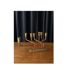 Menorah Home Decoration Candle Holder for Metal Wedding Candle Stand Dinner Decor and Dinning <b>Candlestick</b> Holder - Product Image 1