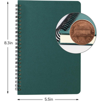 Carnet à spirale ligné A5, couverture rigide, papier épais 100 g/m², 160 pages, pour bureau, affaires, journal, cadeau, papeterie
