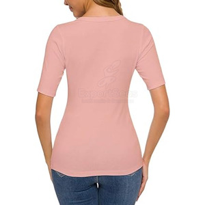 Derniers modèles de t-shirts Slim Fit à séchage rapide T-shirts Slim Fit de qualité supérieure en vrac T-shirts Slim Fit pour femmes - Product Image 3