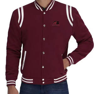 แจ็คเก็ตเลตเตอร์แมนผู้ชาย แฟชั่นฤดูใบไม้ร่วงฤดูหนาว สไตล์สตรีทเท่ๆ แจ็คเก็ตเลตเตอร์แมนผู้ชาย สกรีนโลโก้ส่วนตัว ทันสมัย มีสไตล์ ลุคคนเมือง - Product Image 1