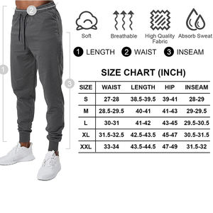 Vêtements de ville pantalons surdimensionnés pour hommes vente en gros de vêtements de mode pantalons en coton décontractés personnalisés pantalons pour hommes - Product Image 3